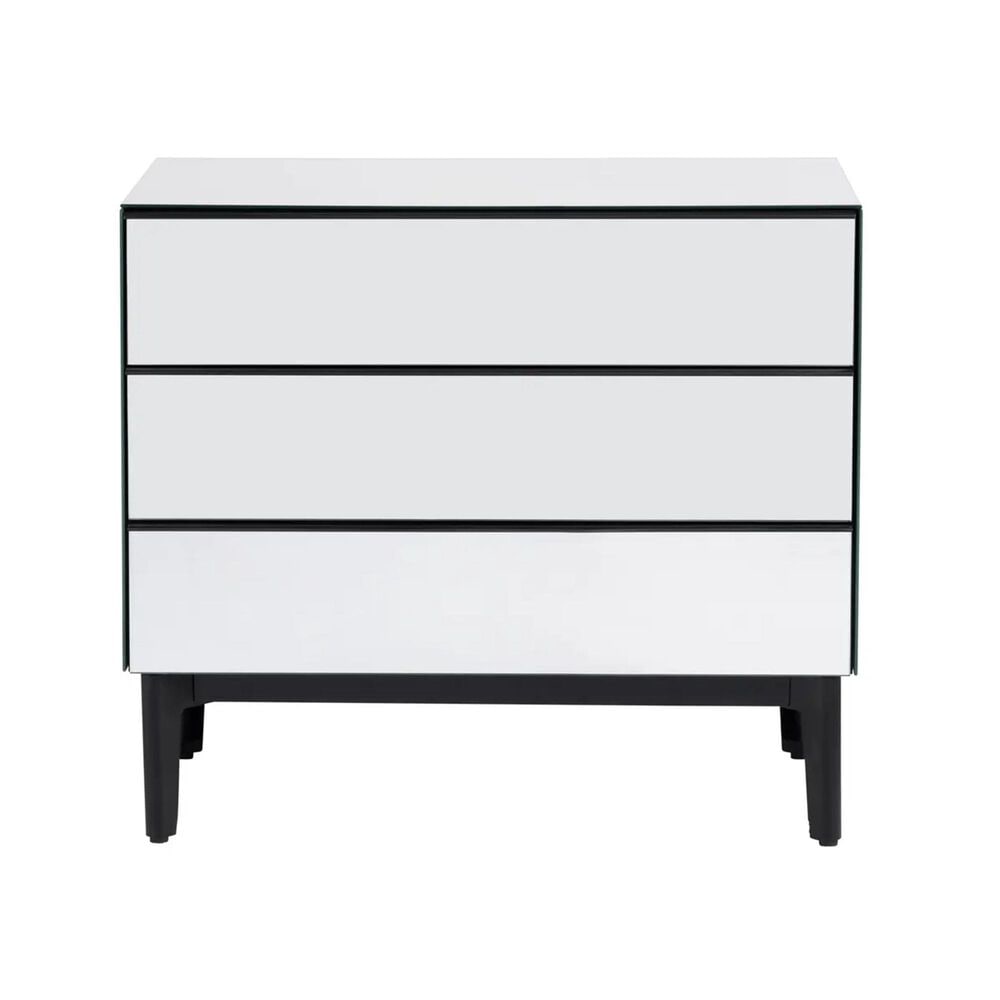Crestview Collection Henley 3-Drawer Chest in Black, , large
