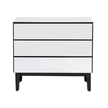 Crestview Collection Henley 3-Drawer Chest in Black, , large