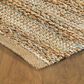 L&R Resources Natural Fiber 10" x 14" Spa Blue Area Rug, , large