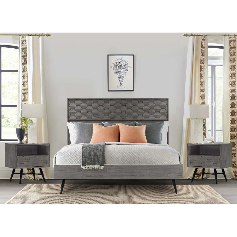 Blue River Makena 3-Piece Queen Bed Set in Grey Acacia, , large