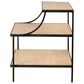 Century Open Sky Chairside Table in Natural and Bronze, , large