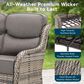 Sunwell Garden 5-Piece Conversation Set in Gray, , large