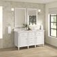 James Martin Vanities Lorelai 60" Double Vanity in Bright White with 3 cm Lime Delight Quartz Top, , large