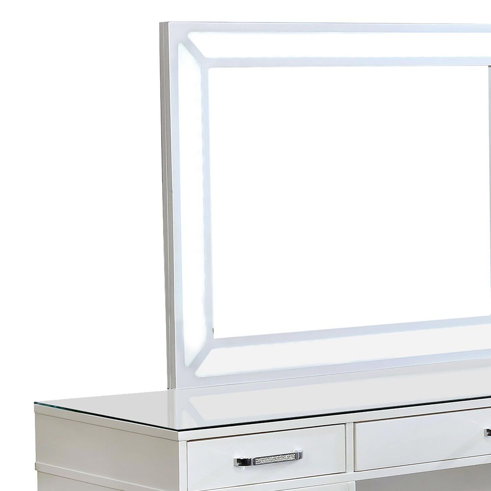 Furniture of America Hammond 3 Piece Vanity Set in Luminous White, , large
