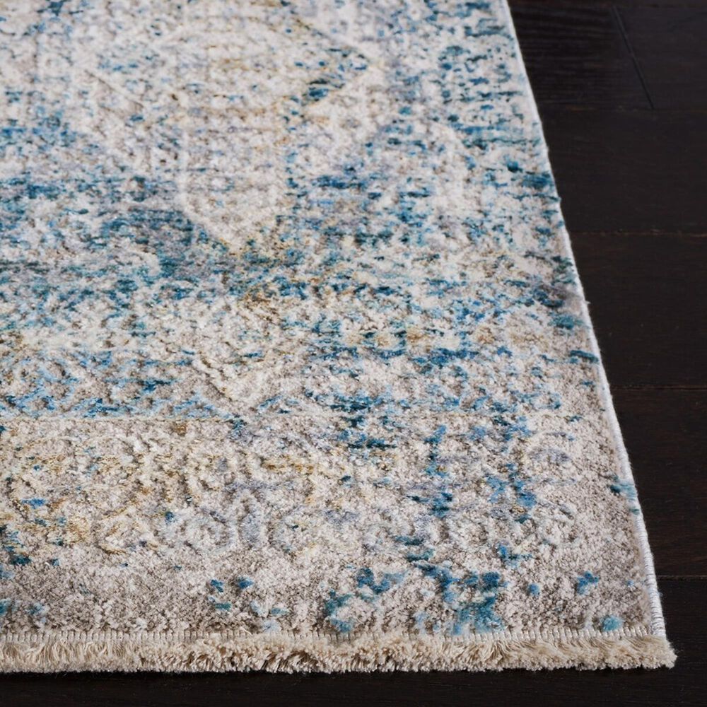 Safavieh Dream DRM418K 2&#39; x 8&#39; Grey and Blue Runner, , large