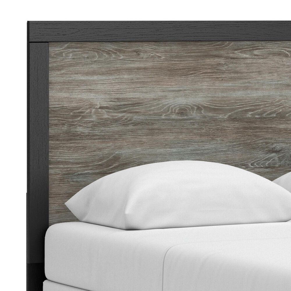 Ashley Broachmyn Full Panel Bed in Black and Gray, , large
