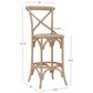 Linon Home Decor Roxy Bar Stool in Weathered Grey, , large