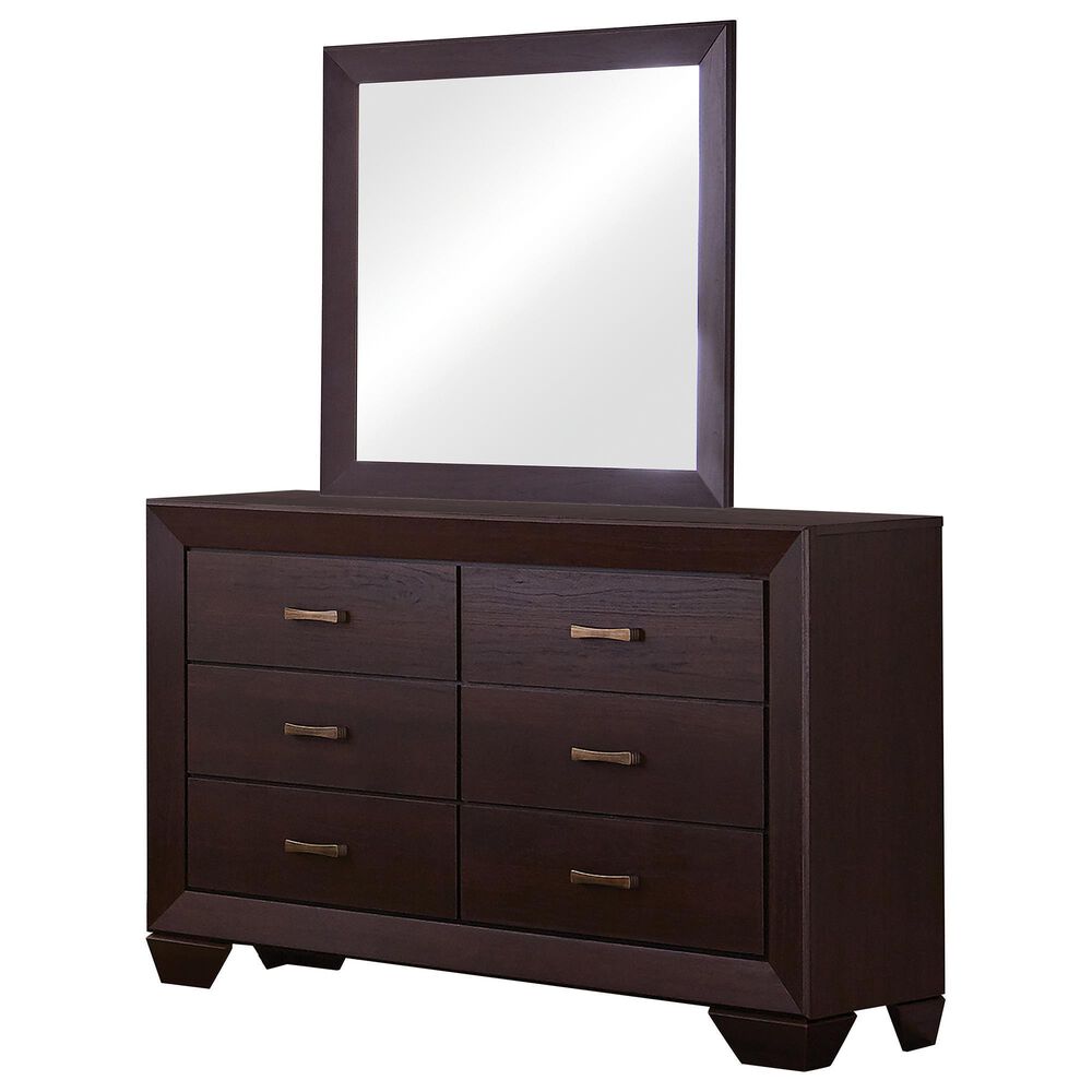 Pacific Landing Kauffman Dresser and Mirror in Dark Cocoa, , large