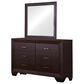 Pacific Landing Kauffman Dresser and Mirror in Dark Cocoa, , large