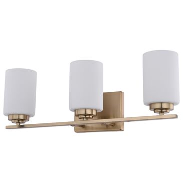 Vaxcel Park Ridge 3-Light Bathroom Vanity in Champagne Gold, , large