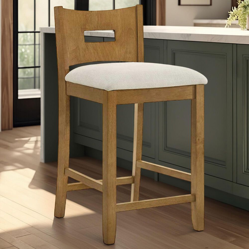 Armen Living Ren 26" Counter Height Stool in Amber Glow, , large