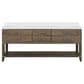 Lexora Home Norwalk 80" Double Bathroom Vanity in Grey Oak with White Quartz Top and Rectangular Sinks, , large
