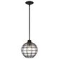 Golden Lighting Powell Small Pendant in Matte Black, , large