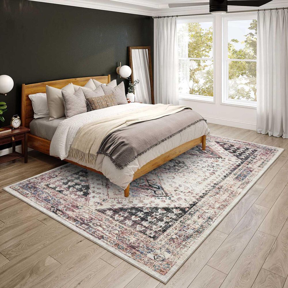 Dalyn Rug Company Jericho Bohemian 8&#39; x 10&#39; Pearl Indoor/Outdoor Area Rug, , large
