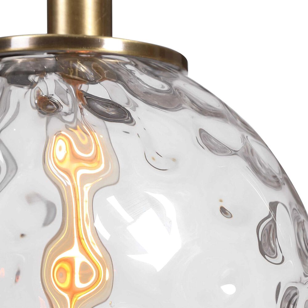 Uttermost Mimas 1-Light Pendant in Antique Brass, , large
