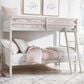 Ashley Robbinsdale Twin over Twin Bunk Bed with Ladder in Antique White, , large