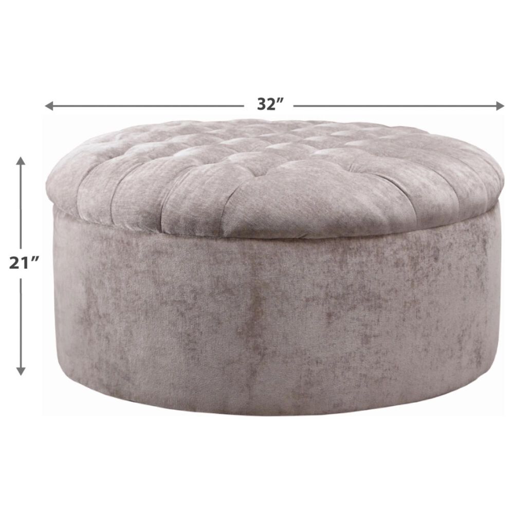 Ashley Carnaby Oversized Accent Ottoman in Dove, , large
