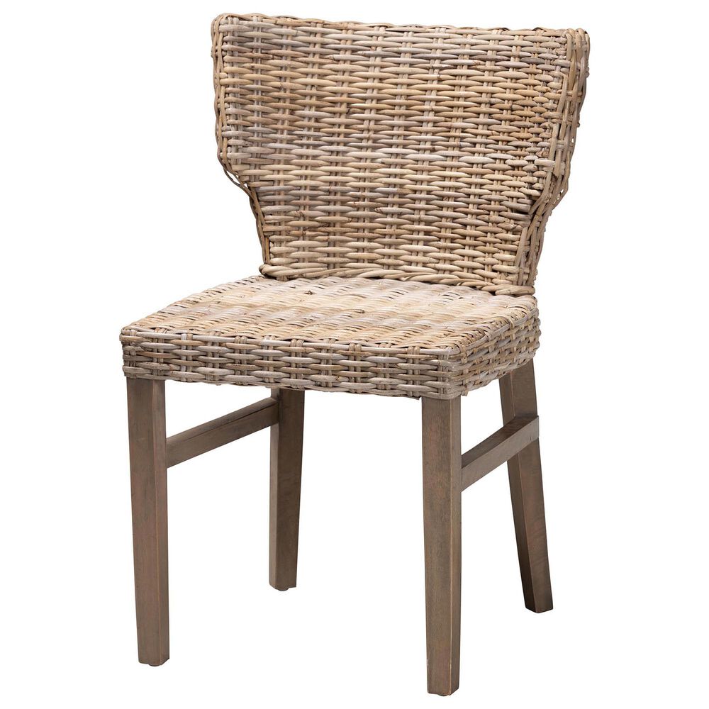 Baxton Studio Enver Side Chair in Natural Brown, , large