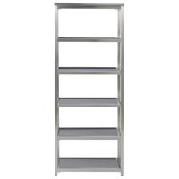 Homestyles Bold 6-Tier Bath Shelf in Stainless Steel