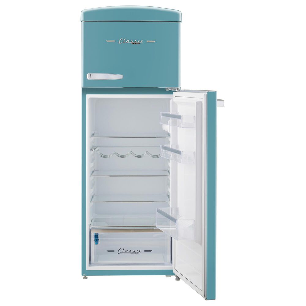 Unique Appliances Classic Retro 7.5 Cu. Ft Top Freezer Refrigerator in Ocean Mist Turquoise, , large