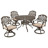 metal table with four chairs