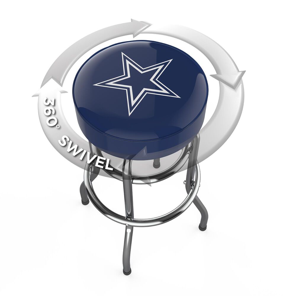 Imperial International Dallas Cowboys Bar Stool in Viny Navy, , large