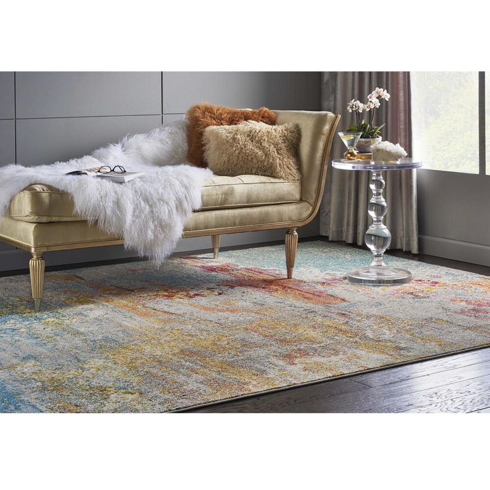 Nourison Celestial CES02 2&#39;2&quot; x 3&#39;9&quot; Sealife Area Rug, , large