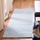 Safavieh Micro-Loop MLP502M 2"3" x 11" Blue and Ivory Runner, , large