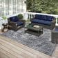 Dalyn Rug Company Sedona Bohemian 9" x 12" Pewter Indoor/Outdoor Area Performance Rug, , large
