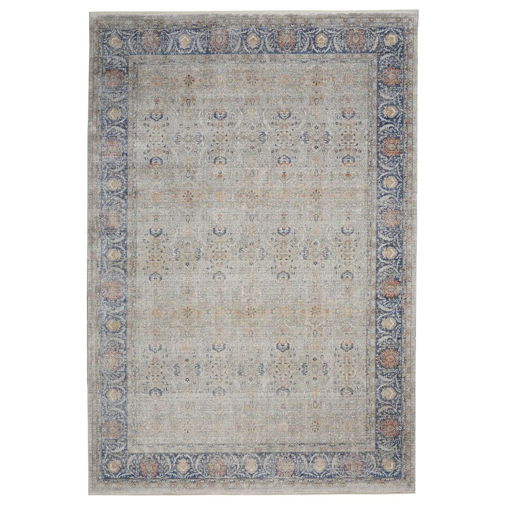 Nourison Starry Nights STN08 9" x 12" Grey Area Rug, , large