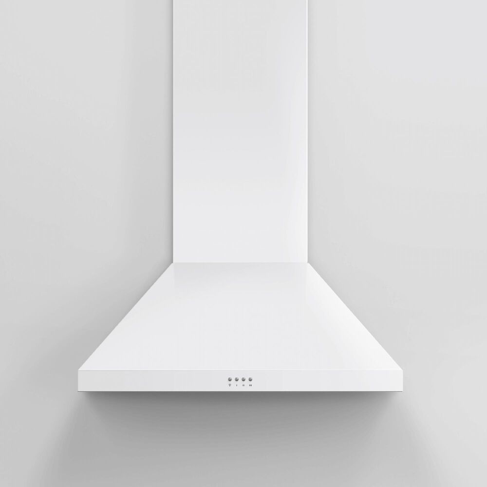 Fisher &amp; Paykel 30&quot; Classic Wall Hood with Pyramid Chimney in White, , large