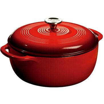 Lodge 6 Quart Enameled Dutch Oven in Red, , large