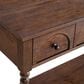 Forma & Co Turn Wood Sofa Table in Cocoa Brown, , large