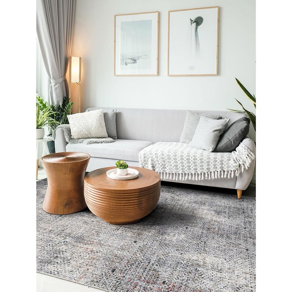 Amer Rugs Vermont VRM-4 7&#39;10&quot; x 9&#39;10&quot; Gray Area Rug, , large