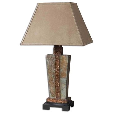 Uttermost Table Lamp in Slate and Copper, , large