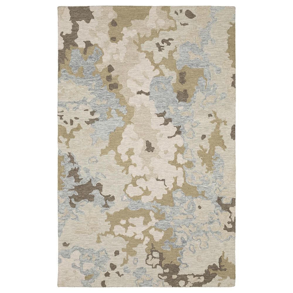 Oriental Weavers Kipton 8" x 10" Beige and Blue Area Rug, , large