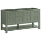 James Martin Vanities Breckenridge 60" Double Bathroom Vanity in Smokey Celadon with 3 cm Charcoal Soapstone Quartz Top and Rectangular Sinks, , large