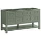 James Martin Vanities Breckenridge 60" Double Bathroom Vanity in Smokey Celadon with 3 cm Charcoal Soapstone Quartz Top and Rectangular Sinks, , large
