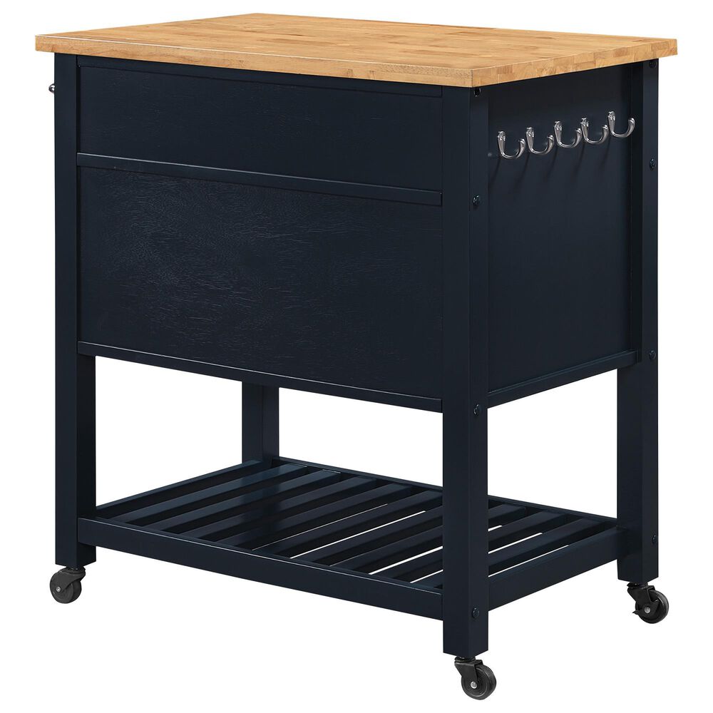 Valor Living Stirling Kitchen Cart in Blue, , large