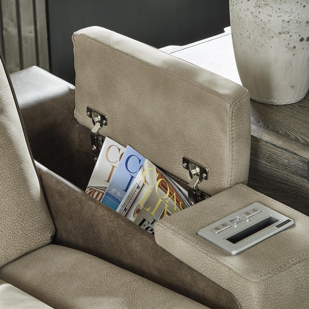 Ashley Next-Gen DuraPella Power Reclining Sofa in Sand, , large
