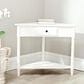 Safavieh Gomez Corner Table With Storage Drawer in Distressed Cream, , large