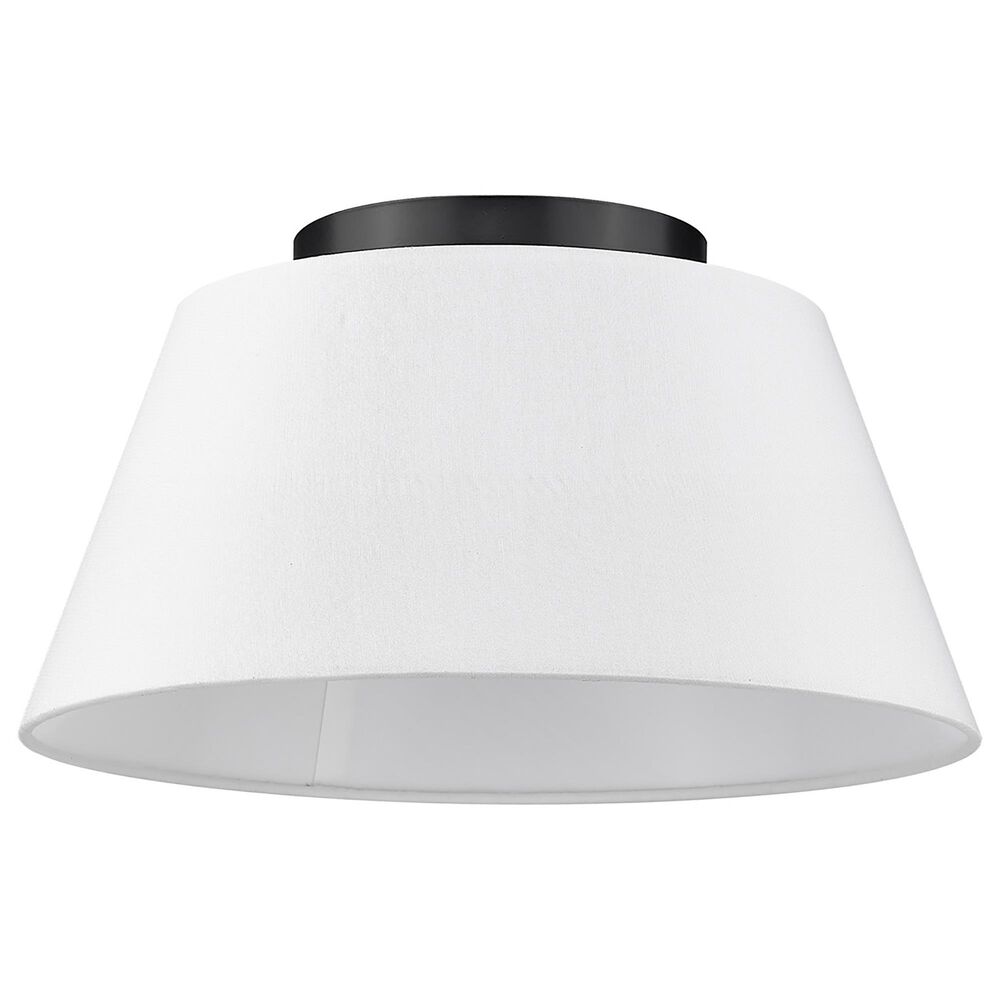 Golden Lighting Penn Flush Mount in Matte Black, , large
