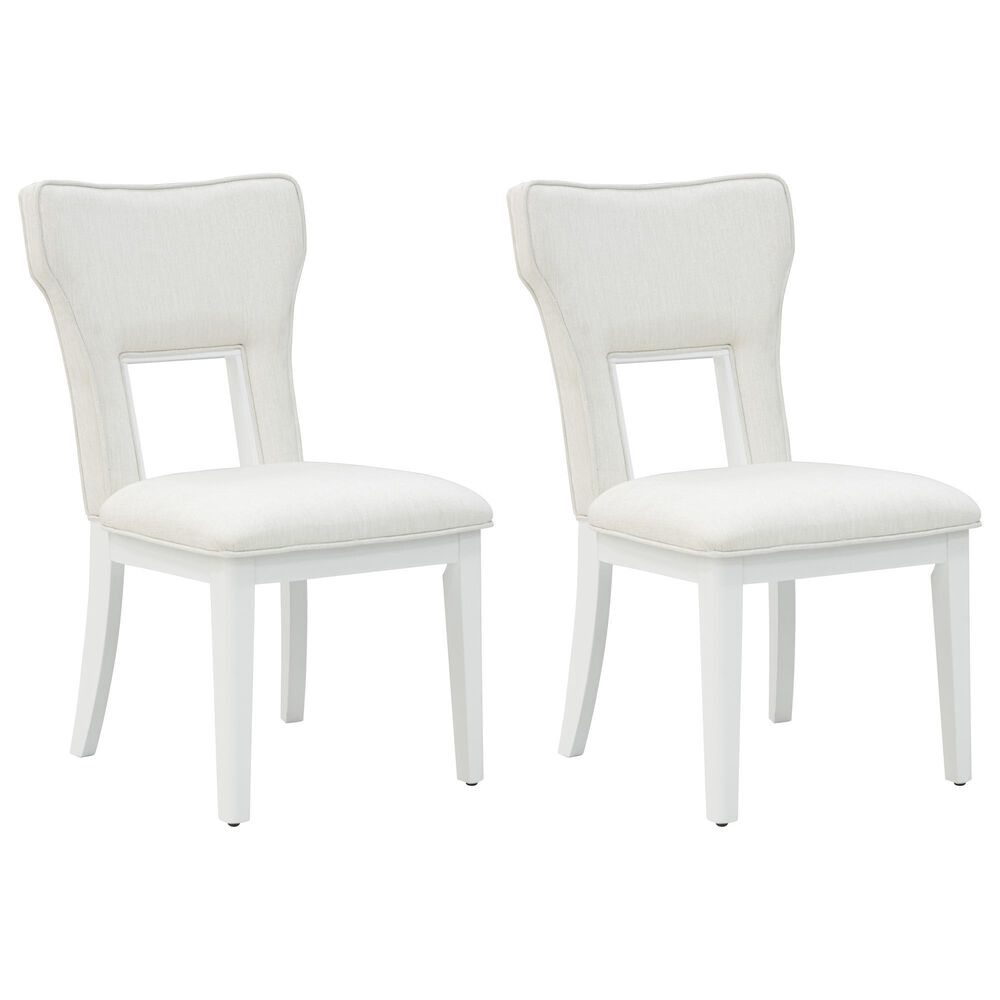 Ashley Chalanna Dining Chair Set of 2 in White, , large