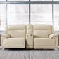 Ashley Double Deal 3-Piece Power Symmetrical Reclining Sectional Loveseat with Console in Almond, , large