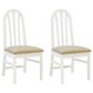 Linon Home Decor Jesper Side Chair in White (Set of 2), , large
