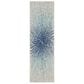 Safavieh Evoke EVK228A 2"2" x 9" Royal and Ivory Runner, , large