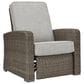 Ashley Beachcroft Outdoor Recliner in Beige, , large