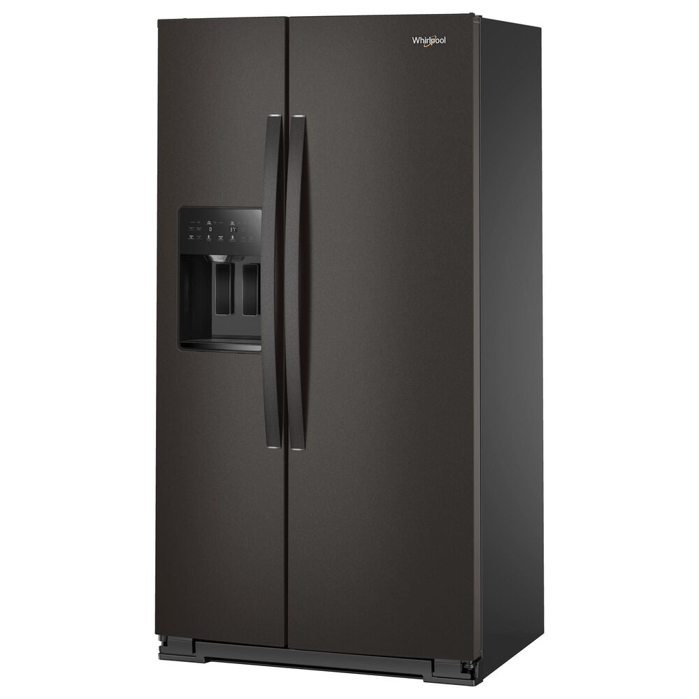 Whirlpool 20.85 Cu. Ft. Counter Depth Freestanding Side by Side Refrigerator in Black Stainless, , large