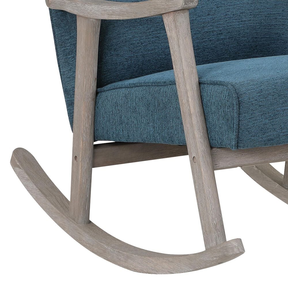 OSP Home Gainborough Rocker with Brushed Grey Frame in Azure, , large