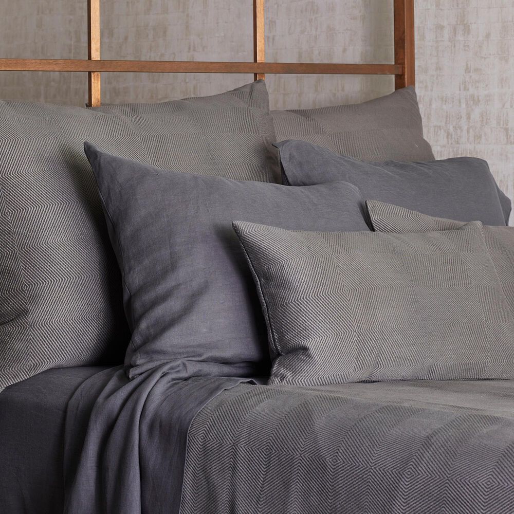 Ann Gish Vector 24&quot; x 14&quot; Pillow in Gunmetal, , large